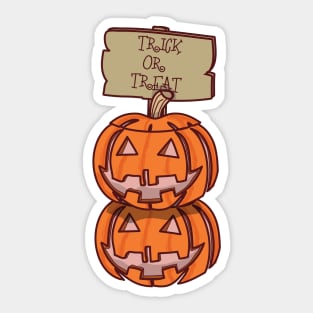 Trick or Treat Sticker